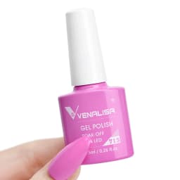 Venalisa VIP3 Semi Permanent Beauty Gel Nail Polish Top Coat Nowipe Glitter Pastel Varnish Light Purple Nail Gel Polish