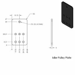 Openbuilds Motor Mount Plate - NEMA 17 23 Stepper Motor Mounting Fixed Plate Aluminum Bracket 3D Printer Parts