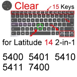 Keyboard Cover for Dell Latitude 14 5450 5440 5400 5401 5410 5411 5414 5420 5424 5430 5431 7450 Silicone Protector Case 14