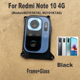 New For Xiaomi Redmi Note 10 10S Back Camera Glass Rear Lens Frame With Glue Sticker Adhesive 4G 5G 10T