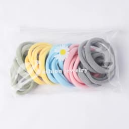 10PCS Big High Elastic Hair Bands Basic Black Wide Side Thick Rubber Band Women Girl Ponytail Holder Scrunchies Hair Accessories