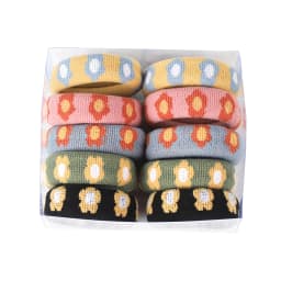10PCS Big High Elastic Hair Bands Basic Black Wide Side Thick Rubber Band Women Girl Ponytail Holder Scrunchies Hair Accessories