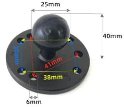 1 Inch Ball Head Motorcycle Base Stand for Garmin DSLR Gopro Xiaomi for Phone GPS Holder Mount Ram Mount Garmin Zumo/TomTom