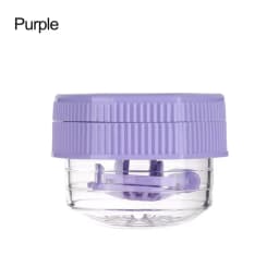 New 1PC Manually Rotatable Contact Lens Cleaner Case Portable Contact Lens Case Plastic Container Storage Holder Tools Accessori