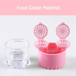 New 1PC Manually Rotatable Contact Lens Cleaner Case Portable Contact Lens Case Plastic Container Storage Holder Tools Accessori