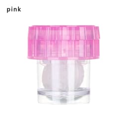 New 1PC Manually Rotatable Contact Lens Cleaner Case Portable Contact Lens Case Plastic Container Storage Holder Tools Accessori