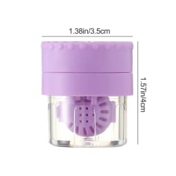 New 1PC Manually Rotatable Contact Lens Cleaner Case Portable Contact Lens Case Plastic Container Storage Holder Tools Accessori