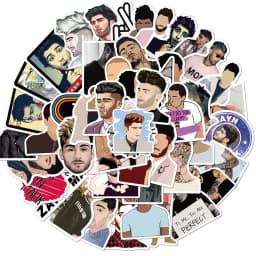10/30/50PCS British Singer Zayn Malik Stickers Waterproof Snowboard Laptop Luggage Guitar Graffiti Decal Sticker for Kid Toys