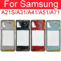 Middle Frame For Samsung Galaxy A21S A217 A217F A31 A41 A51 A71 A315 A415 A515 A515 A715 Housing Center Cover With Side Button
