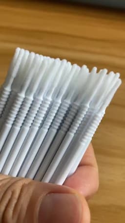100pcs Long Head Microbrush Applicators Eyelash Extensions Eyelash Glue Cleaning Brushes Eyelash Brush
