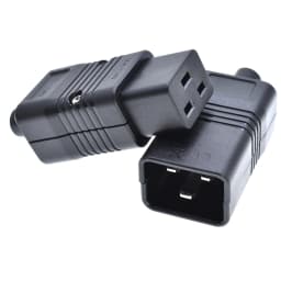 PDU/UPS Socket Standard IEC320 C19 C20 16A 250V AC Electrical Power Cable Cord Connector Removable Plug Female Male Plug Adapter