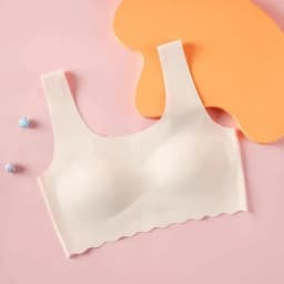 Girls Bra Breathable Sports Training Bras Teenagers Seamless Underwear Solid Color Crop Tops Big Children's Tank Top