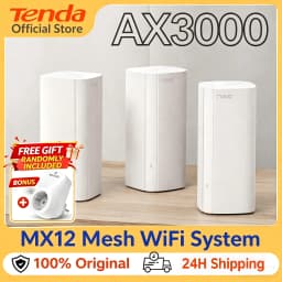 Tenda AX3000 WiFi6 Mesh System EX/MX12 Wireless Router Wi-Fi6 Mesh WiFi Router up to 7000 sq.ft. Wifi Range Extender WIFI 6 Mesh