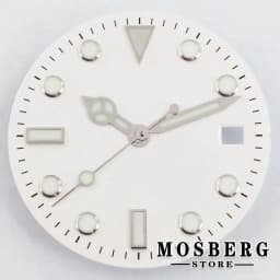 White 28.5mm Sterile Luminous Watch Dial With Watch Hands For NH35 NH36 ETA 2824 2836 Miyota 8215 8205 DG2813 3804 Movement