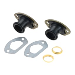 2 Sets Chainsaw Parts Exhaust Intake Manifold with Brass Ring & Gasket for 45CC/4500 52CC/5200 58CC/5800 Chinese Chainsaw Parts