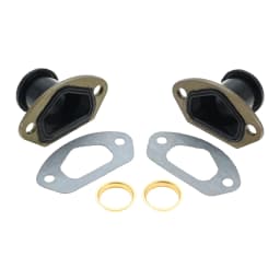 2 Sets Chainsaw Parts Exhaust Intake Manifold with Brass Ring & Gasket for 45CC/4500 52CC/5200 58CC/5800 Chinese Chainsaw Parts