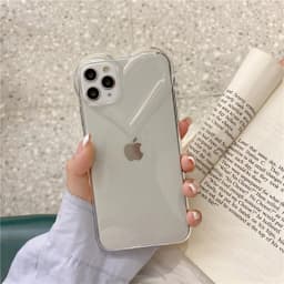3D Love Heart Cute Phone Case For iPhone Air 14 11 12 13 15 16 17 Pro Max Candy Color Solid Soft Silicone Tpu Back Cover