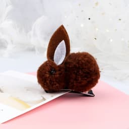 Soft Hairball Hair Bands Accessories Cute Plush Rabbit Elastic Hair Ties Sweet Bunny Hair Clip Headwear Gift For Women Girl Kids