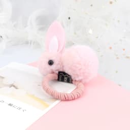 Soft Hairball Hair Bands Accessories Cute Plush Rabbit Elastic Hair Ties Sweet Bunny Hair Clip Headwear Gift For Women Girl Kids