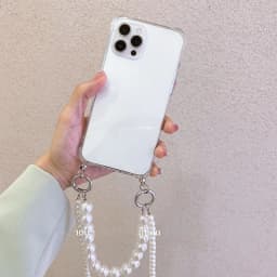 Pearl Bracelets Chain Crossbody Necklace Lanyard Phone Case For iphone 17 Air 14 16 15 13 11 12 Pro Max MiNi 16E 7 8 plus Cover