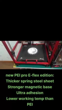 For Voron PEI Double Sided Black Texured PEI Pro Coated Spring Steel Sheet Build Plate 120/300/355mm For 3D Printer Parts