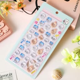 Chiikawa BONBON DROP Cute 3D Decorative Decals Waterproof Adhesive Sticker for Phone Case Laptop Water Bottle DIY Craft Supplies
