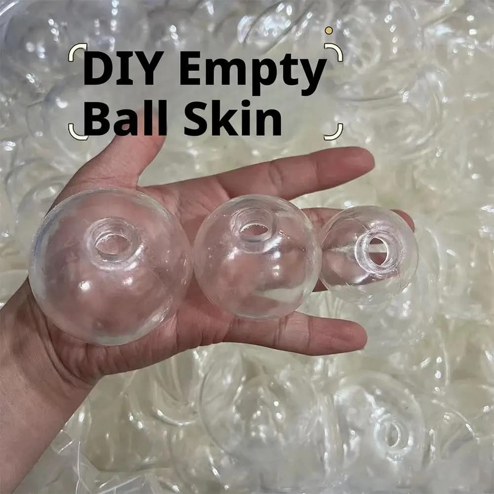 10pcs Creative Sphere Jewelry TRP Casting Molds Tools Diy Handmade Empty Ball Skin Slow Rebound Decompression Slow Rebound Toy