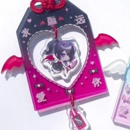 Game NEEDY GIRL OVERDOSE Keychain Cosplay Ame Rain Kawaii Acrylic Backpack Pendant Decorative Girl Gift