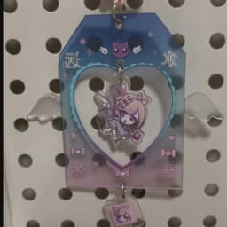 Game NEEDY GIRL OVERDOSE Keychain Cosplay Ame Rain Kawaii Acrylic Backpack Pendant Decorative Girl Gift