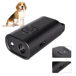 Mini Ultrasonic Dog Repeller Rechargeable Portable Dog Bark Deterrent DeviceTrainer Anti Barking Device with LED