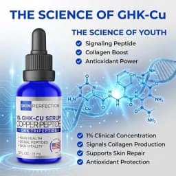 1% GHK-Cu Serum Copper Peptide Deeply Nourishing Enhance Skin Elasticity Firming Essence Antioxidant Anti-Wrinkle Facial Glowing