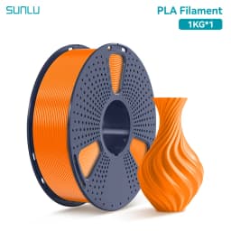 SUNLU PLA 1.75MM PLAPLUS 1KG 3D Printer Filament Arranged Neatly No Knots Non-Toxtic Biodegradable Vacuum Packaging
