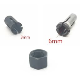 Metal Collet Chuck 3mm 6mm Collet Nut Replace For GD0600 906 763620-8 763627-4 GD0603 GD0601 Collet Nut Power Tool Accessories