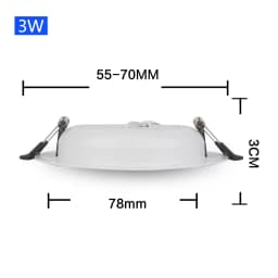 DC 12V Led Downlight 3W 6W 9W 12W 15W 18W 36W LED Ceiling Recessed Grid Aluminium Alloy Round Lamp Spot Light For 12 Volts