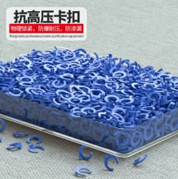 100Pcs 1/4" 3/8"OD Tube PE Pipe Fitting Blue Clip C-ring Hose Quick Connector Aquarium RO Water Filter Reverse Osmosis System