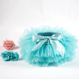 Baby Girls Tulle Tutu Bloomers Infant Newborn Diapers Cover 2pcs Short Skirts+Headband Set Girls Skirts Rainbow Baby Skirt