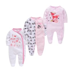 5pcs Honeyzone Winter Toddler Animal Footies New Born Baby Clothes Set Soft Breathable Pyjama Ubranka Dla Niemowlat Clothing Set
