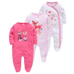5pcs Honeyzone Winter Toddler Animal Footies New Born Baby Clothes Set Soft Breathable Pyjama Ubranka Dla Niemowlat Clothing Set
