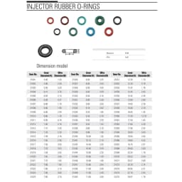 100 PCS Fuel Injector Upper O ring Repair Kits 21022 For Toyota Mazda Suzuki Denso 7.8*1.9MM