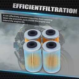 4Pcs Oil Filter For KTM Duke RC 125 200 390 RC R EXC 250 400 450 SX MXC EXC 520 525 SXC 625 Enduro Factory Supermoto