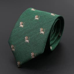 New Casual Men's Ties Dog Lion Bear Horse Flower Pattern Red Blue Jacquard Necktie For Men Wedding Groom Business Accessories