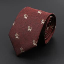 New Casual Men's Ties Dog Lion Bear Horse Flower Pattern Red Blue Jacquard Necktie For Men Wedding Groom Business Accessories