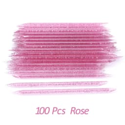 20/50/100 Pcs/Lot Crystal Nail Stick Double Side Cuticle Pusher Remover Tools Reusable Colorful Stick Nail Art Care Manicure Set