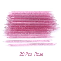 20/50/100 Pcs/Lot Crystal Nail Stick Double Side Cuticle Pusher Remover Tools Reusable Colorful Stick Nail Art Care Manicure Set