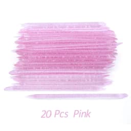 20/50/100 Pcs/Lot Crystal Nail Stick Double Side Cuticle Pusher Remover Tools Reusable Colorful Stick Nail Art Care Manicure Set