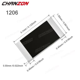 1206 1% High Precision SMD Resistor Kit 0 1 100 220 330 470 1K 4.7K 10K 20K 33K 43K 75K 82K 2R2 Ohm 1/4W Resistance Assorted Set