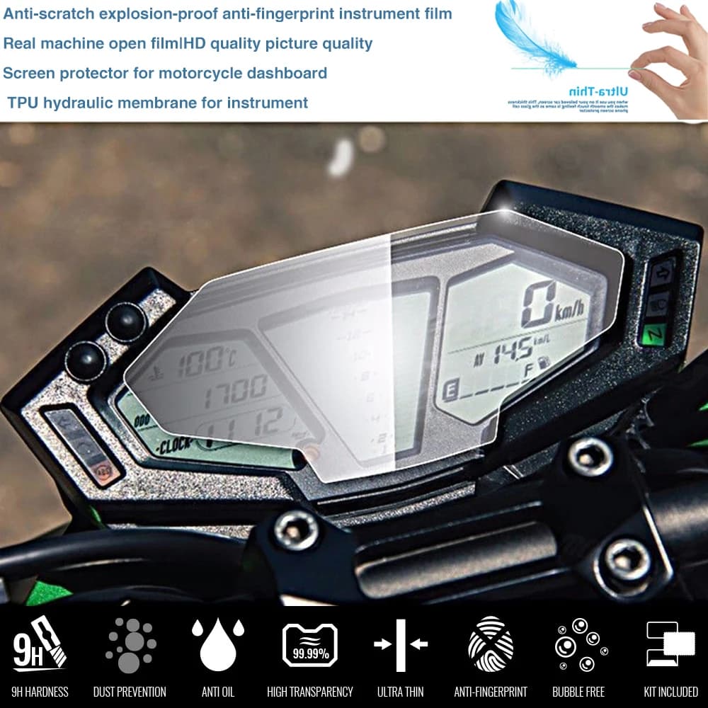 Motorcycle Cluster Scratch Protection Film Dashboard Instrument Speedometer Screen Sticker For Kawasaki Z800 ZR800 ABS 2012-2018