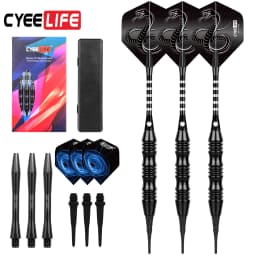 CyeeLife 20g 3pcs Tip Darts Aluminum Shaft Electronic Plastic Dartboard Indoor Outdoor Games Family Bar Entertainment