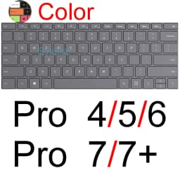 Keyboard Cover for Microsoft Surface Pro 13 12 11 10 9 7 8 7+ 6 5 4 3 X Studio GO 2 Book 3 RT Silicone Protector Skin Case