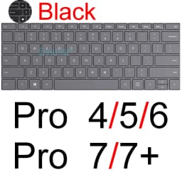 Keyboard Cover for Microsoft Surface Pro 13 12 11 10 9 7 8 7+ 6 5 4 3 X Studio GO 2 Book 3 RT Silicone Protector Skin Case